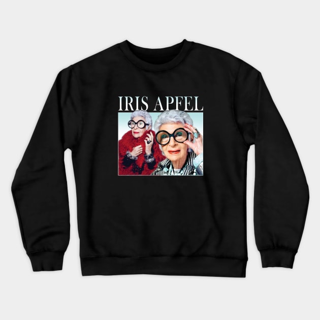 Iris Apfel Fashion Model Crewneck Sweatshirt by The Prediksi 